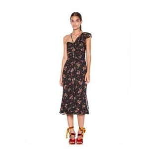 Talulah Way Back When Ruffle Midi Dress